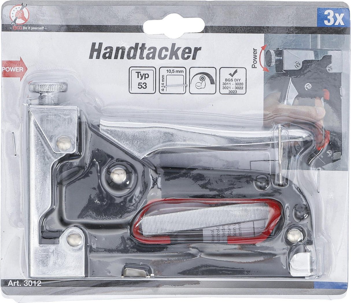 STAPLE GUN | FOR STAPLES | 4-14 MM (3012)