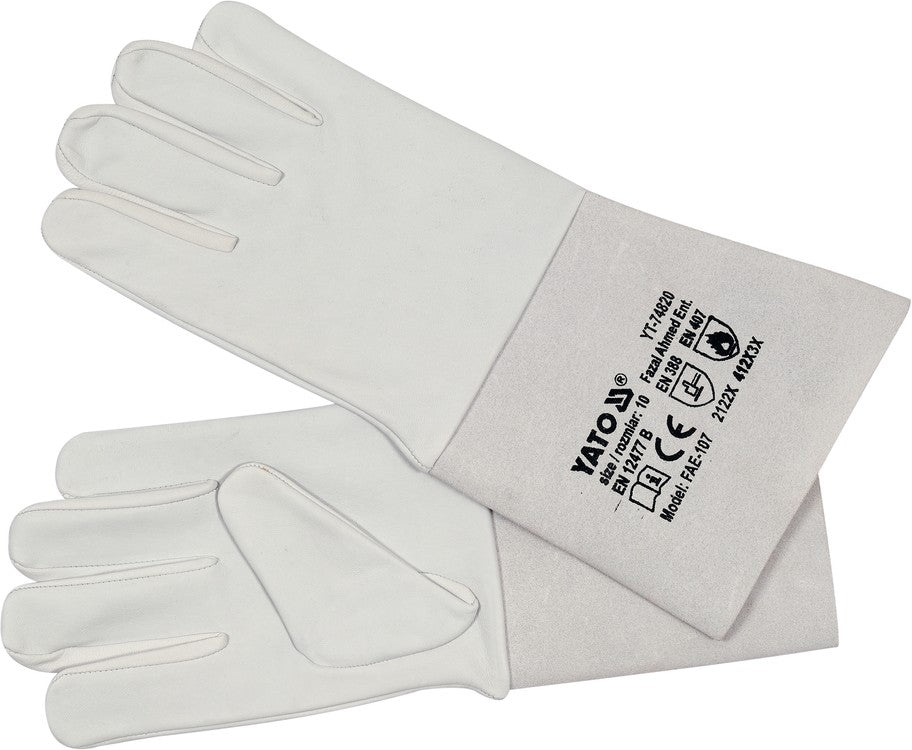 WELDING GLOVES TIG S. 10 (YT-74820)
