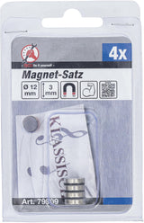 MAGNET SET | EXTRA STRONG | Ø 12 MM | 4 PCS. (79909)