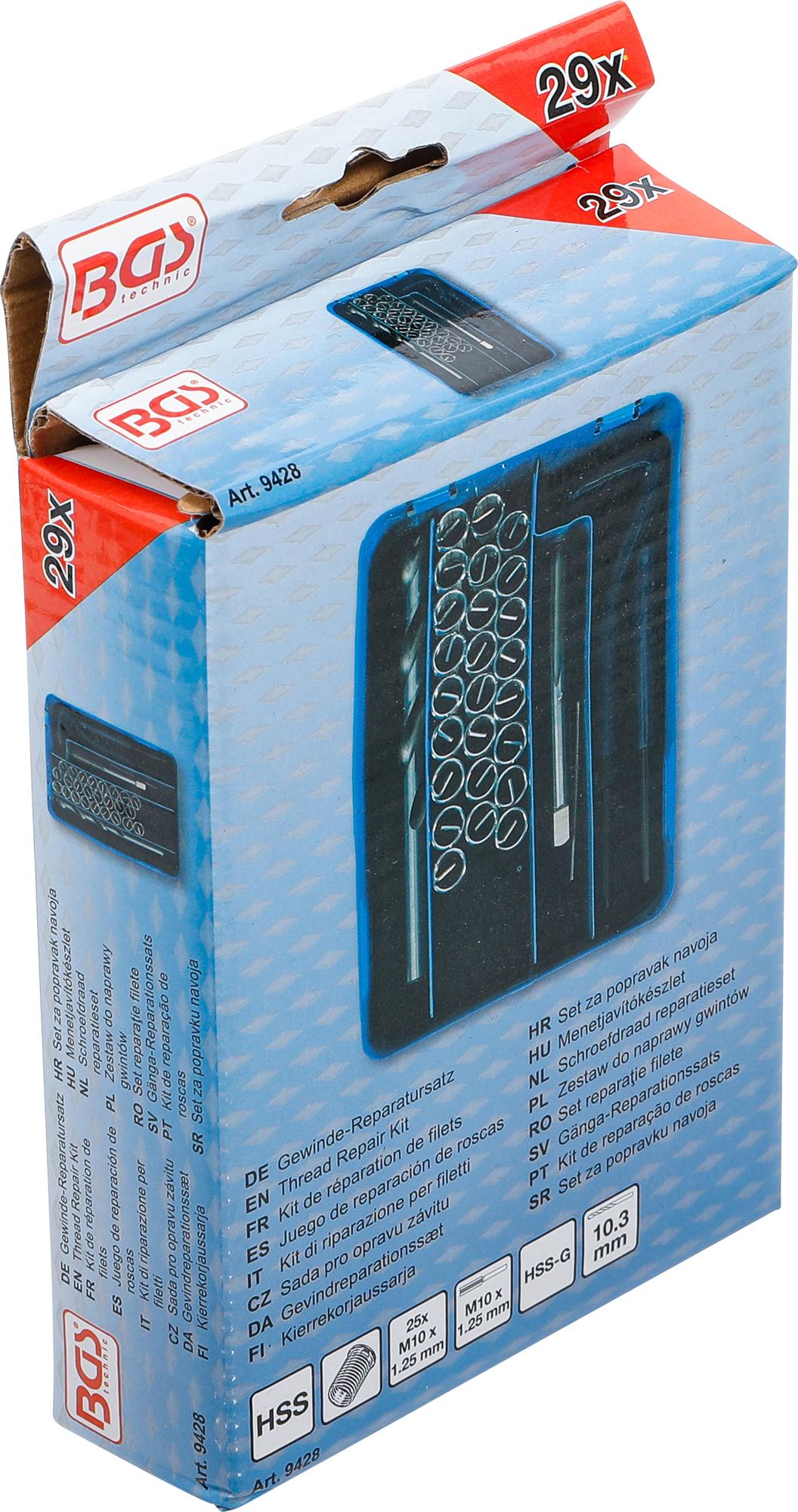 THREAD REPAIR KIT | M10 X 1.25 | 29 PCS. (9428)