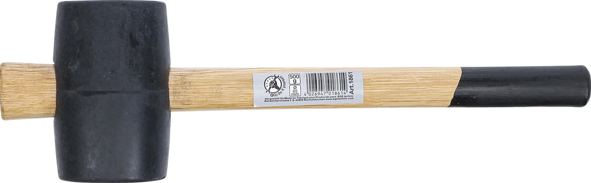 RUBBER MALLET | HEAD DIAMETER 65 MM | 500 G (1861)