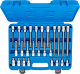 BIT SOCKET SET | 12.5 MM (1/2") DRIVE | SPLINE (FOR XZN) M4 - M16 | 26 PCS. (5180)