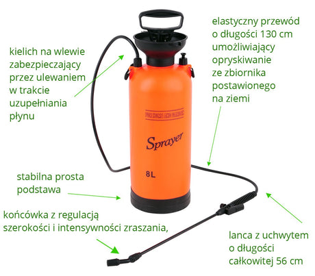 PRESSURE MANUAL SPRAYER, 8L (89519)