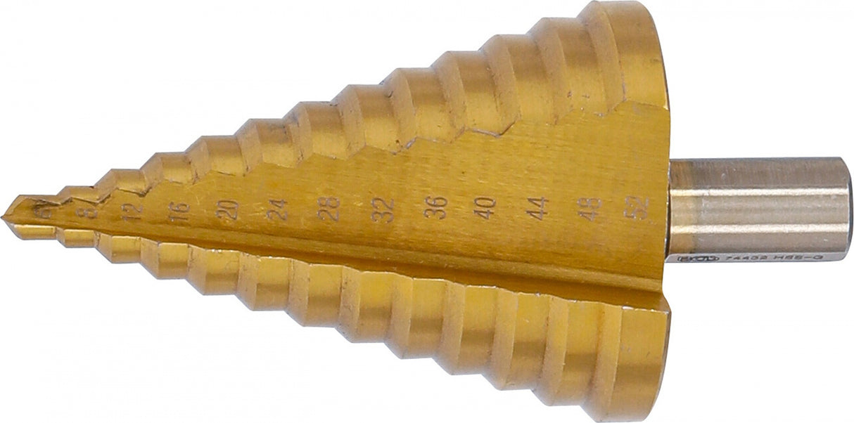 STEP DRILL | TITANIUM-NITRIDED | Ø 6 - 52 MM (74432B)
