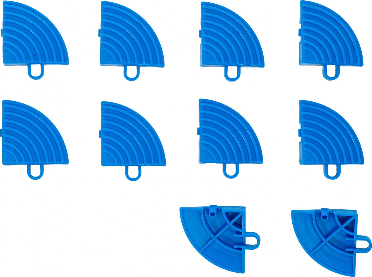 PLASTIC TILES-CORNER ELEMENT-SET | CLICK-SYSTEM | 57 X 57 X 18 MM | 10-PCS. (74548)