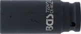 IMPACT SOCKET HEXAGON, DEEP | 12.5 MM (1/2") DRIVE | 24 MM (7224)