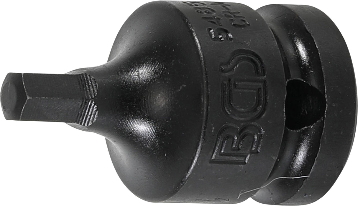 IMPACT BIT SOCKET | LENGTH 42 MM | 12.5 MM (1/2") DRIVE | INTERNAL HEXAGON 6 MM (5485-6)