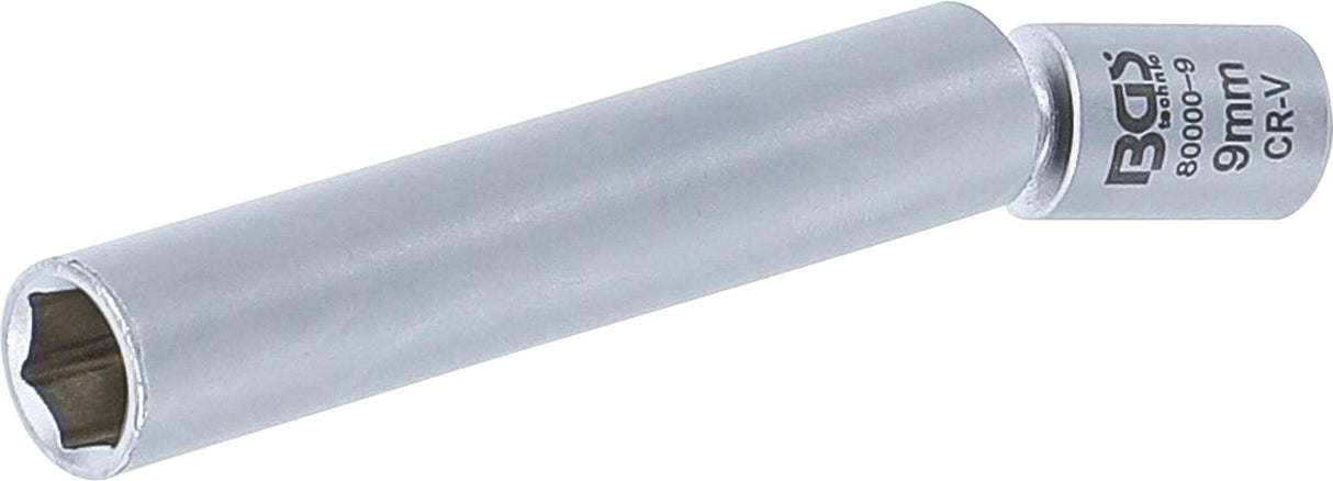 SWIVEL GLOW & SPARK PLUG SOCKET | 6.3 MM (1/4") | 9 MM (80000-9)