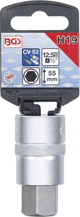 BIT SOCKET | 12.5 MM (1/2") | INTERNAL HEXAGON 19 MM (5184-H19)