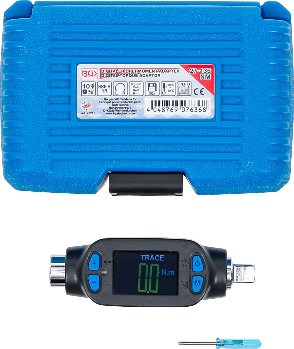 DIGITAL TORQUE ADAPTOR | 10 MM (3/8") | 27 - 135 NM (70211)