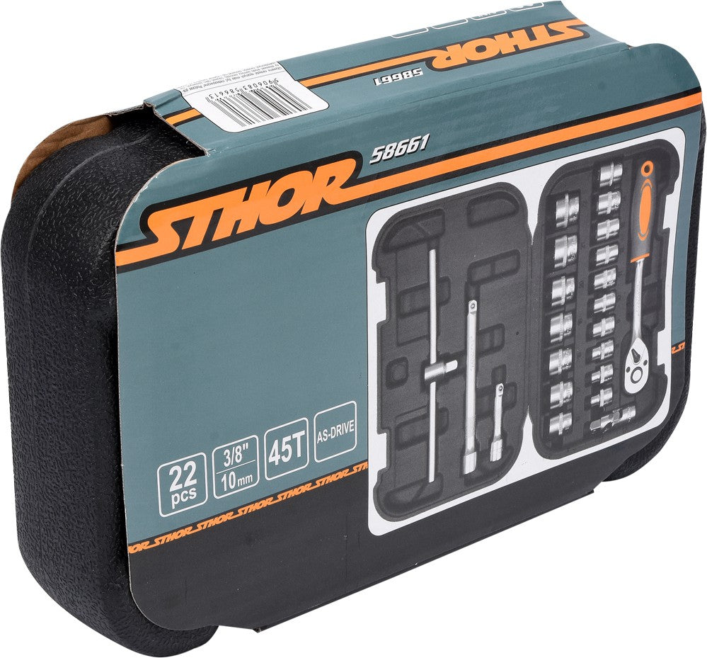 TOOL SET 3/8" 22PCS (58661)