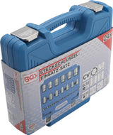 SOCKET SET, HEXAGON | 6.3 MM (1/4") / 12.5 MM (1/2") DRIVE | INCH SIZES | 24 PCS. (2246)