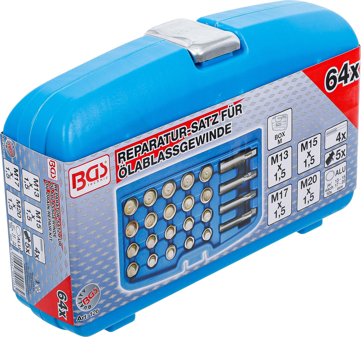 REPAIR KIT FOR OIL DRAIN THREADS | 64 PCS. (126)