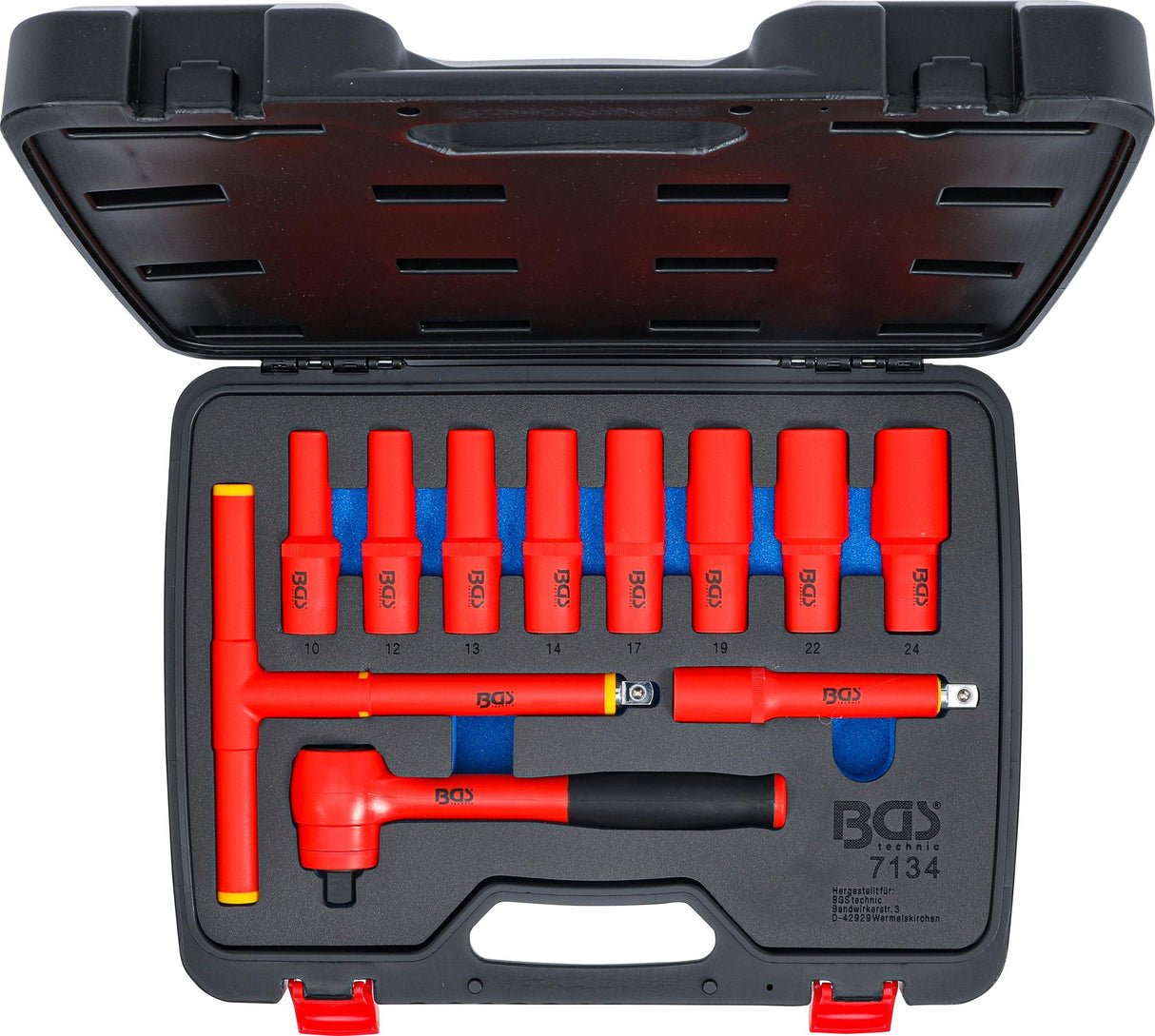 VDE SOCKET SET | 12.5 MM (1/2") DRIVE | 10 - 24 MM | 11 PCS. (7134)