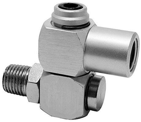 PNEUMATIC SWIVEL COUPLER 360° | 6.3 MM (1/4") FEMALE / MALE THREAD (LF-30)