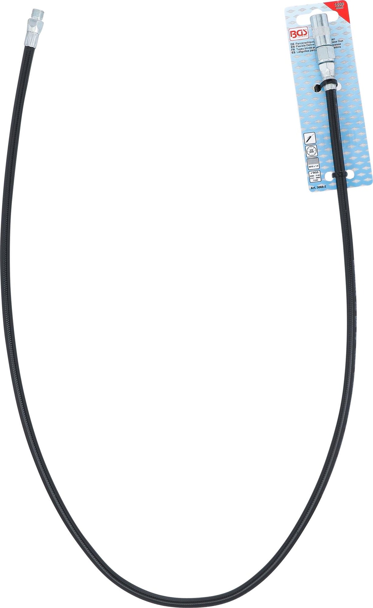 FLEXIBLE DELIVERY TUBE FOR GREASE GUN | 1000 MM (3066-2)