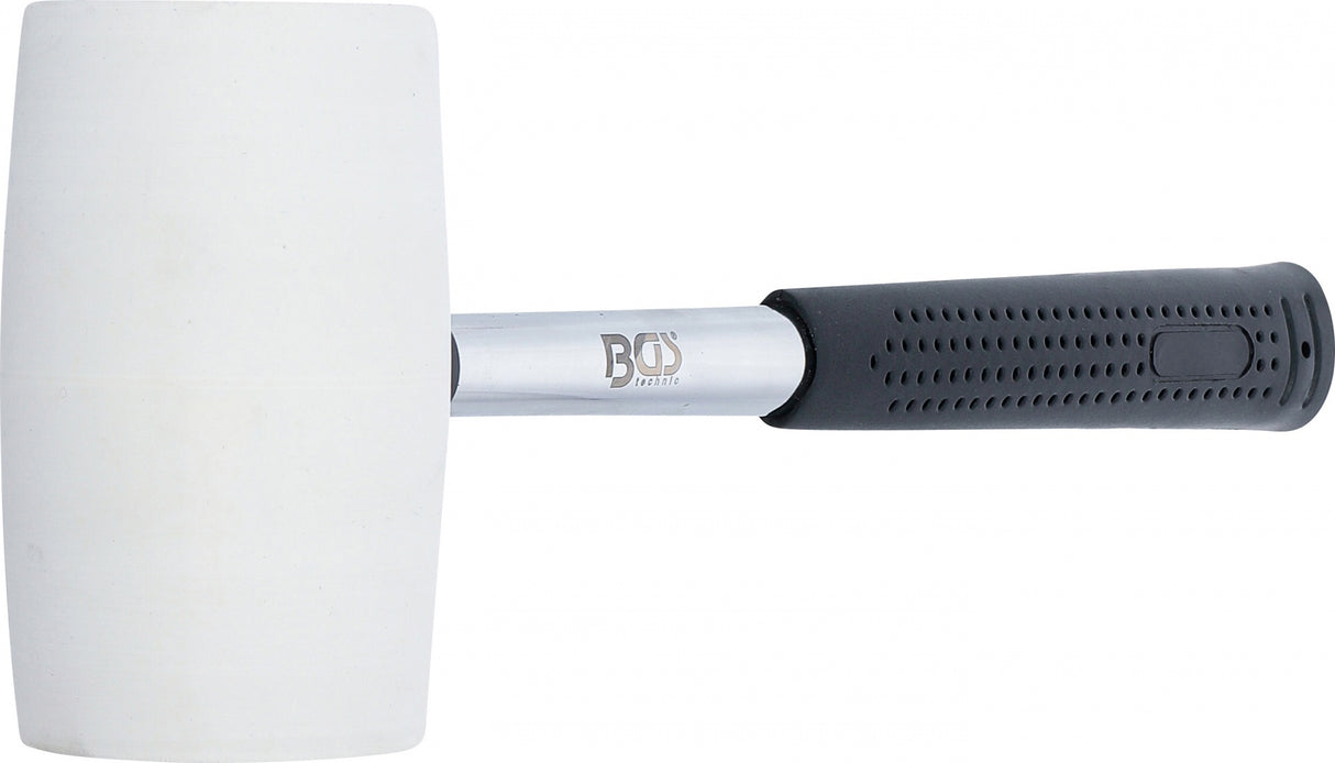 RUBBER MALLET | METAL HANDLE | WHITE HEAD | Ø 64 MM | 750 G (70141)