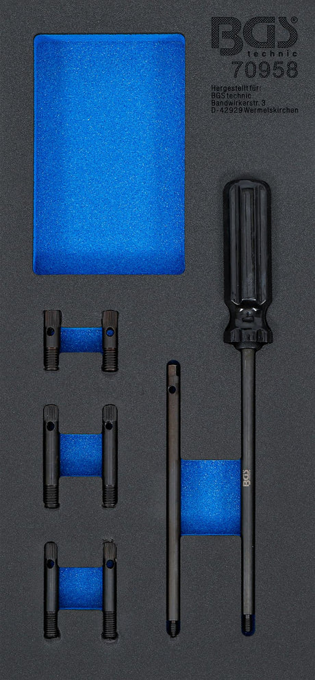 TOOL TRAY 1/3: CYLINDER HEAD GASKET ALIGNMENT TOOL SET | FOR VAG (70958)