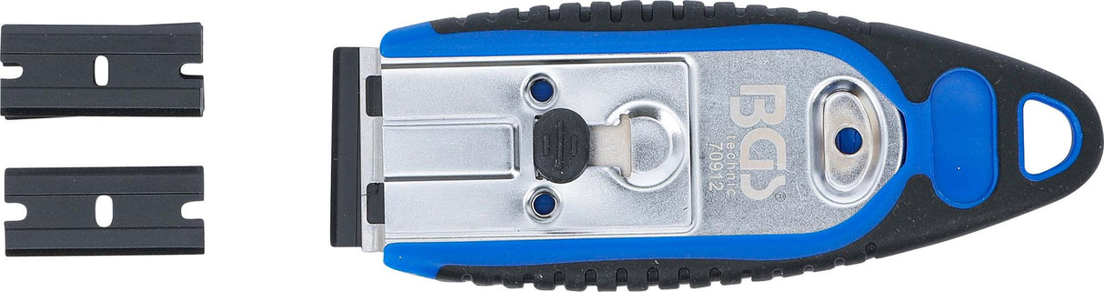 BADGE SCRAPER | 40 MM | WITH 6 PLASTIC SCRAPER BLADES (70912)