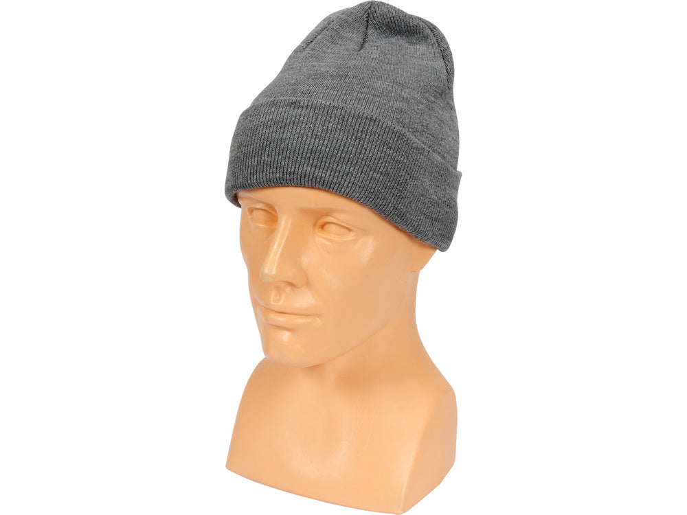 KNITTED WINTER HAT GREY (74231V)