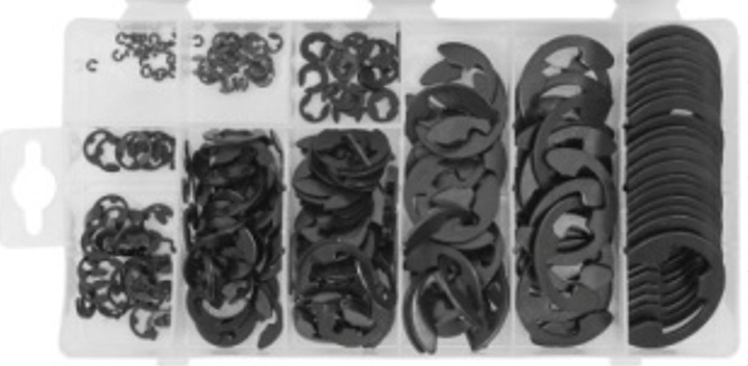 E-CLIP ASSORTMENT | UPPER | 1.5 - 22 MM | 300 PCS. (SK01114)