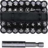 BIT SET FOR SECURITY SCREWS | 6.3 MM (1/4") DRIVE | 33 PCS. (20810)