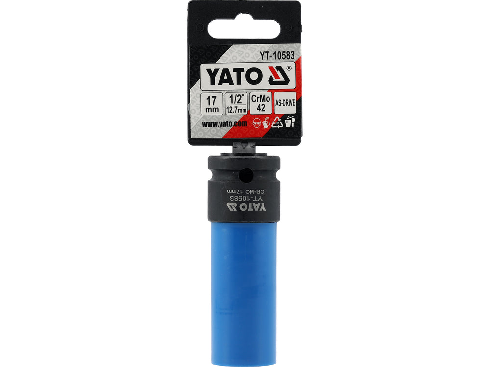 WHEEL NUT SOCKET 17MM STANDARD (YT-10583)