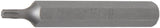BIT | LENGTH 75 MM | 10 MM (3/8") DRIVE | T-STAR (FOR TORX) T20 (4569)