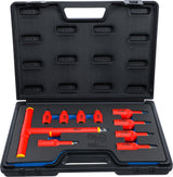 VDE BIT SOCKET SET | 10 MM (3/8") / 12.5 MM (1/2") DRIVE |INTERNAL HEXAGON 4 - 10 MM | 10 PCS. (7132)