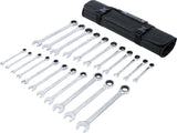 RATCHET COMBINATION WRENCH SET | METRIC / INCH SIZES | 22 PCS. (30010)