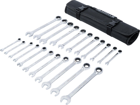 RATCHET COMBINATION WRENCH SET | METRIC / INCH SIZES | 22 PCS. (30010)
