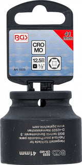 IMPACT SOCKET, HEXAGON | 12.5 MM (1/2") DRIVE | 41 MM (5233)