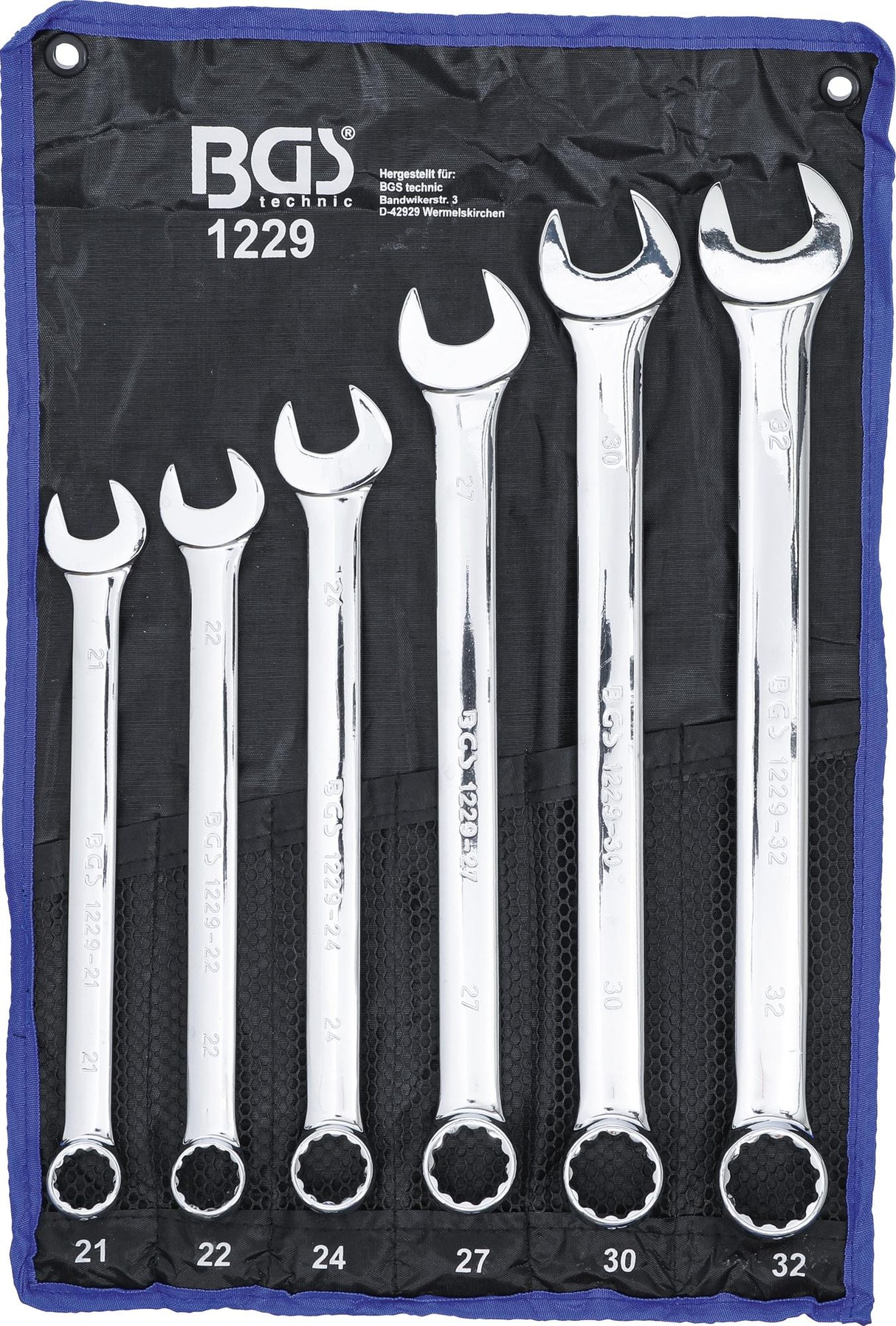 COMBINATION SPANNER SET | EXTRA LONG | 21 - 32 MM | 6 PCS. (1229)