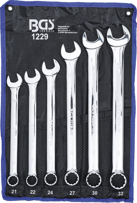 COMBINATION SPANNER SET | EXTRA LONG | 21 - 32 MM | 6 PCS. (1229)