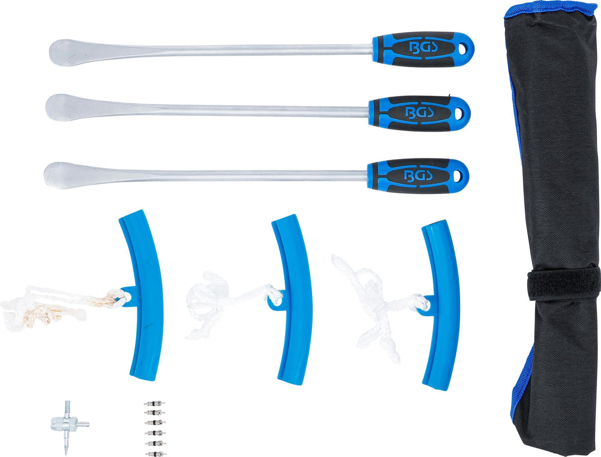 TYRE LEVER AND EDGE PROTECTION SET | FOR MOTORCYCLES | 13 PCS. (74447B)