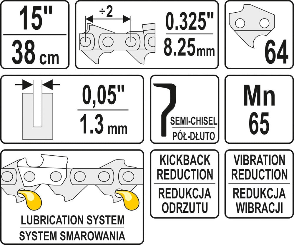CHAIN 15" 0,325 (YT-84945)