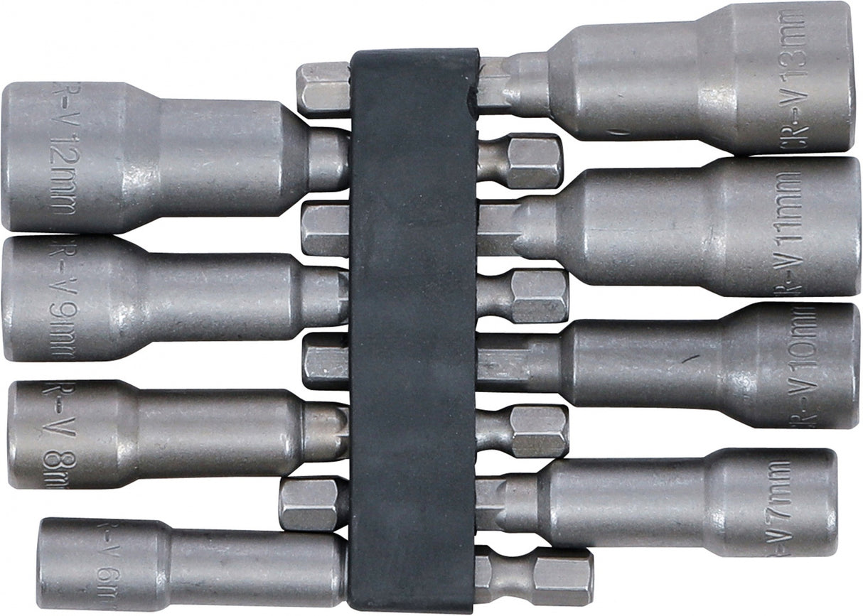 SOCKET SET, HEXAGON | 6.3 MM (1/4") DRIVE | 6 - 13 MM | 8 PCS. (2758)