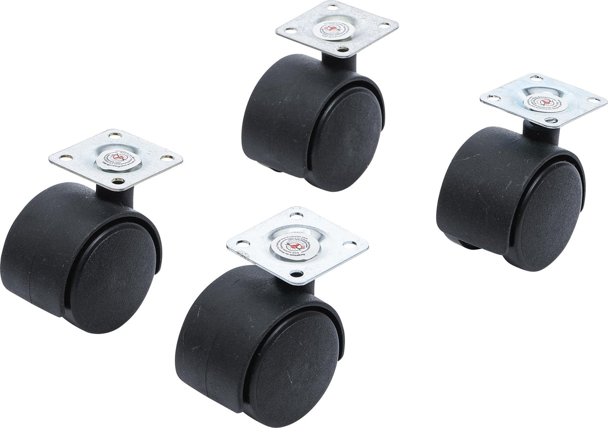 DOUBLE SWIVEL CASTORS SET | Ø 40 MM | 4 PCS. (80332)
