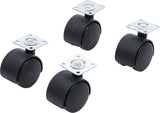 DOUBLE SWIVEL CASTORS SET | Ø 40 MM | 4 PCS. (80332)