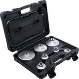 OIL FILTER WRENCH SET | WITH OIL FILTER DRAIN HOSE | FOR VAG, BMW, CITROËN, PEUGEOT, FORD, MERCEDES-BENZ, OPEL / VAUXHALL, VOLVO | 8-PCS. (72054)