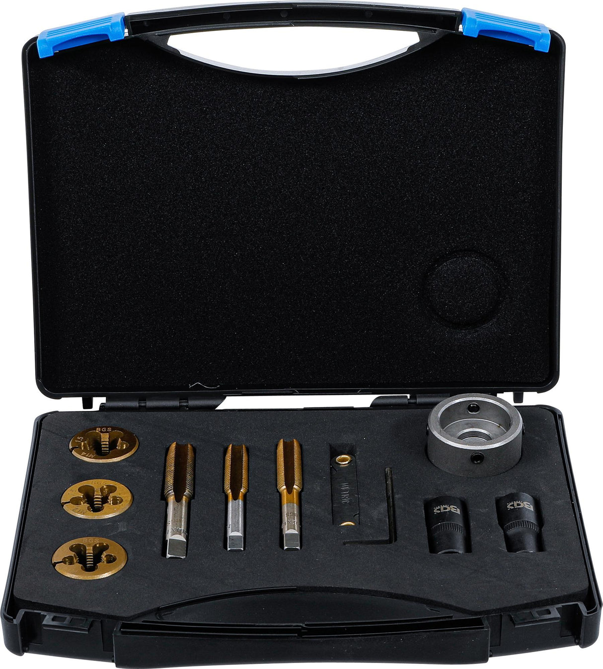 TAP AND DIE SET FOR WHEEL STUDS & NUTS | 12 PCS. (71039)