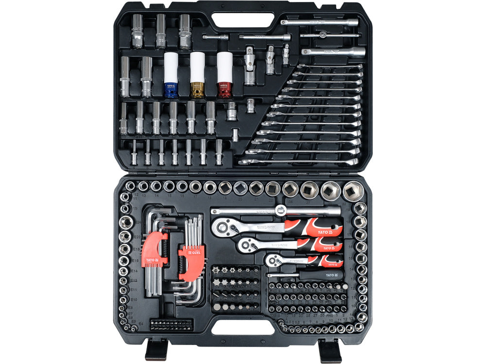 198 PCS SOCKET SET 1/4" 3/8" 1/2" (YT-38850)