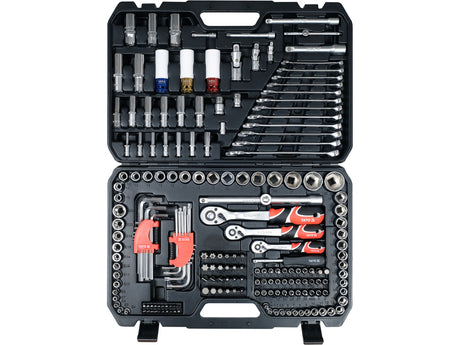 198 PCS SOCKET SET 1/4" 3/8" 1/2" (YT-38850)
