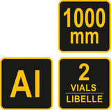 ALUMINIUM RULER 1000 MM (19755)