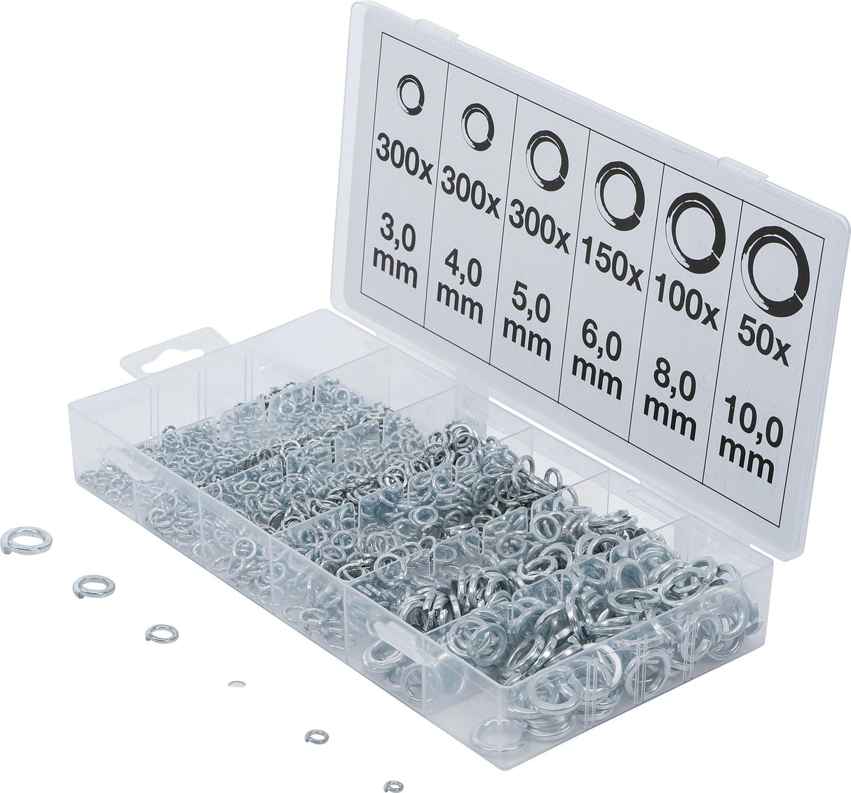 SPRING WASHER ASSORTMENT | 1200 PCS. (8053)