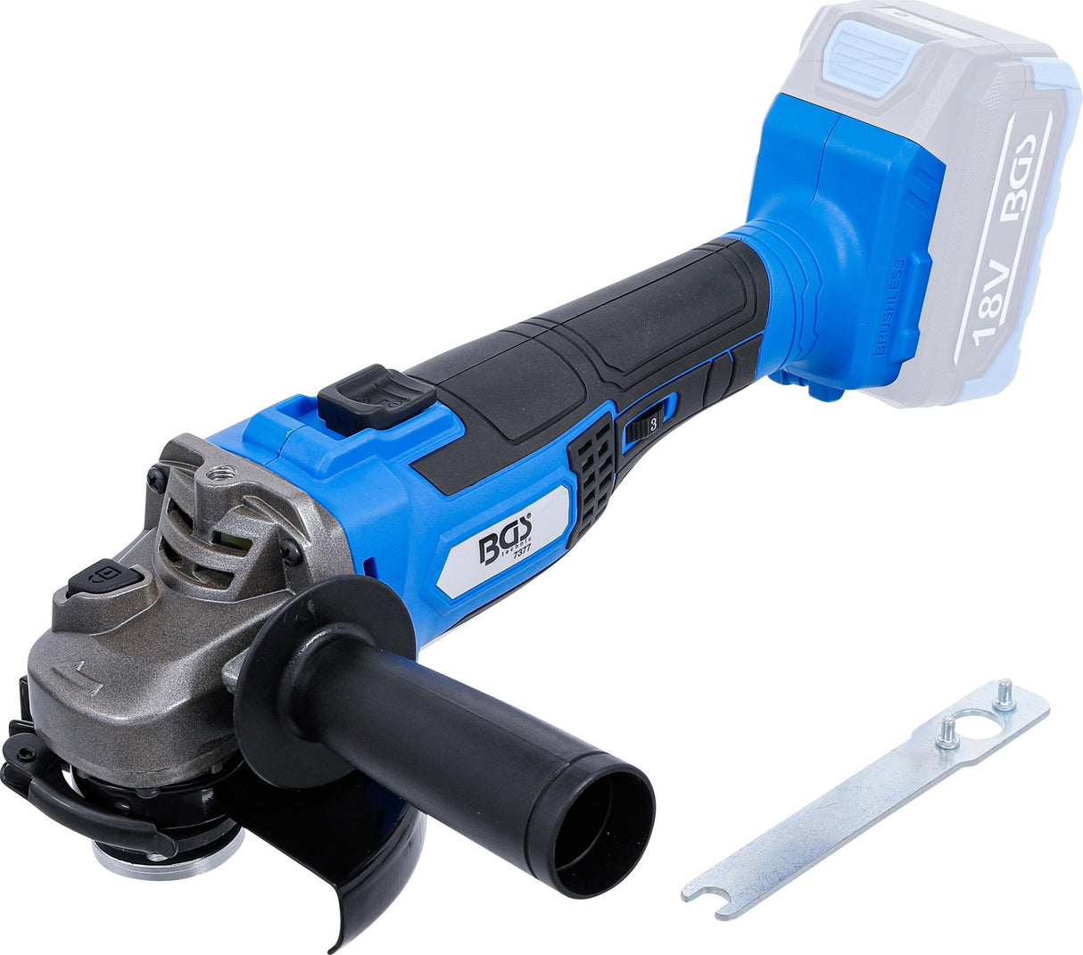 CORDLESS ANGLE GRINDER | BRUSHLESS | 18 V | WITHOUT RECHARGEABLE BATTERY (7377)