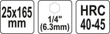 AUGER DRILL BIT 25MM HEX (YT-44687)