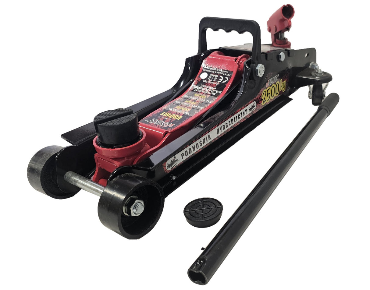 LOW PROFILE JACK | SWIVEL HANDLE | 2 RUBBER PADS | 85 - 385 MM | 2.5 T (1720SL)