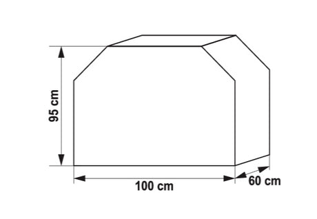 BBQ COVER 100 X 60 X 95CM (99760)