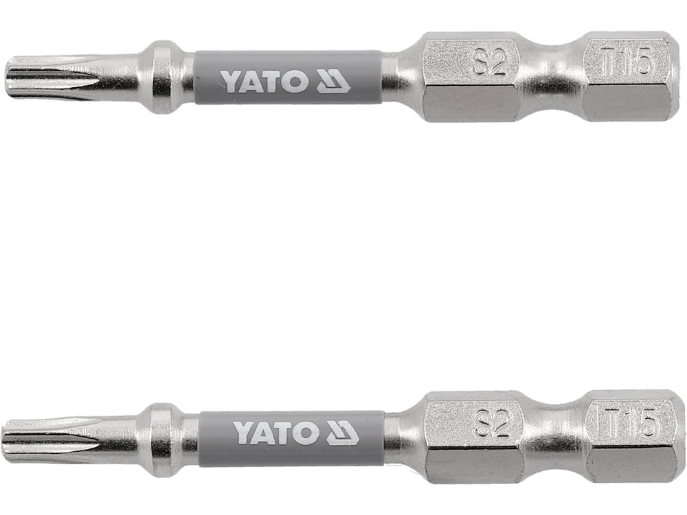 SCREWDRIVER BITS 1/4 50MM T15 2 PCS NI (YT-78032)